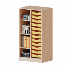 Produktbild ErgoTray Regal, zweireihig, 3,5 Ordnerh&ouml;hen - evo180 Serie 