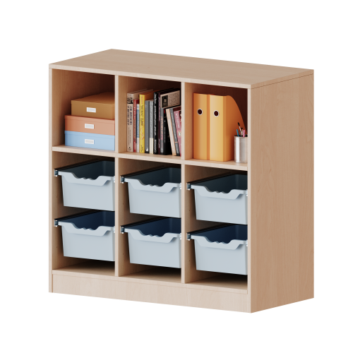 Produkt Bild ErgoTray Regal, dreireihig, 2,5 Ordnerh&ouml;hen - evo180 Serie 