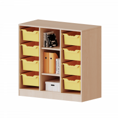 Produktbild ErgoTray Regal, dreireihig, 2,5 Ordnerh&ouml;hen - evo180 Serie 