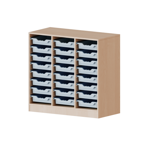 Produkt Bild ErgoTray Regal, dreireihig, 2,5 Ordnerh&ouml;hen - evo180 Serie 