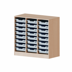 Produktbild ErgoTray Regal, dreireihig, 2,5 Ordnerh&ouml;hen - evo180 Serie 