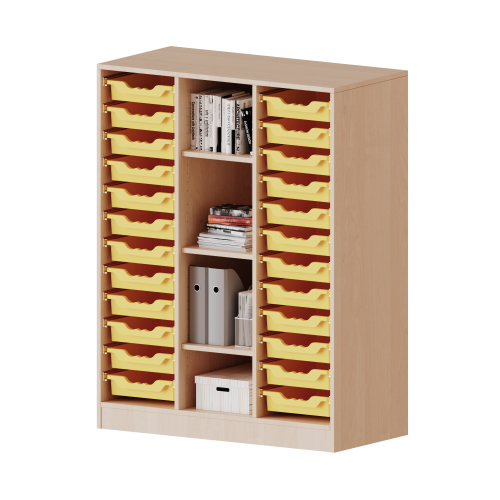 Produkt Bild ErgoTray Regal, dreireihig, 3,5 Ordnerh&ouml;hen - evo180 Serie 