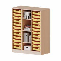 Produktbild ErgoTray Regal, dreireihig, 3,5 Ordnerh&ouml;hen - evo180 Serie 