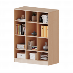 Produktbild Regal, dreireihig, 3,5 Ordnerh&ouml;hen - evo180 Serie 