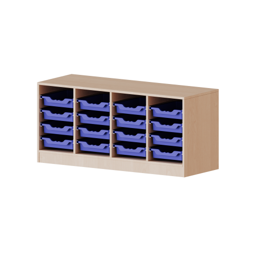 Produkt Bild ErgoTray Regal, vierreihig, 1,5 Ordnerh&ouml;hen - evo180 Serie 