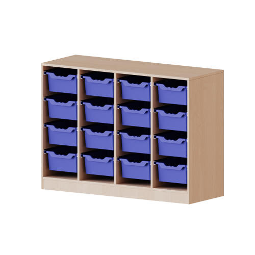 Produkt Bild ErgoTray Regal, vierreihig, 2,5 Ordnerh&ouml;hen - evo180 Serie 