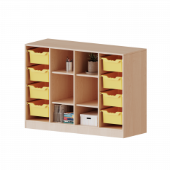 Produktbild ErgoTray Regal, vierreihig, 2,5 Ordnerh&ouml;hen - evo180 Serie 