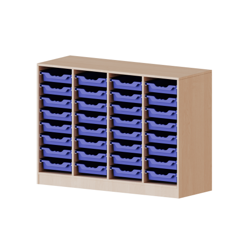 Produkt Bild ErgoTray Regal, vierreihig, 2,5 Ordnerh&ouml;hen - evo180 Serie 