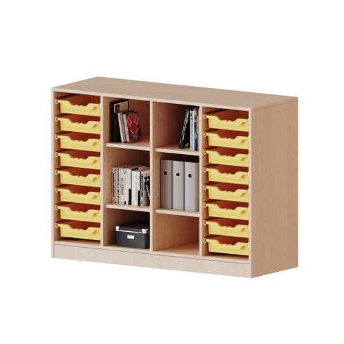 Produkt Bild ErgoTray Regal, vierreihig, 2,5 Ordnerh&ouml;hen - evo180 Serie 