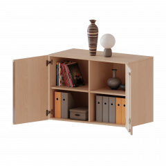 Produktbild Aufsatzschrank f&uuml;r ErgoTray Serie, 2 Ordnerh&ouml;hen - Serie evo180 E10562ATM