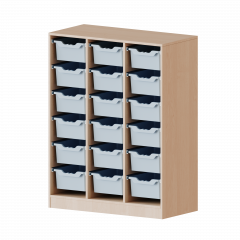 Produktbild ErgoTray Regal, dreireihig, 3,5 Ordnerh&ouml;hen - evo180 Serie 