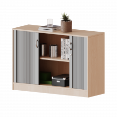 Produktbild Schrank mit Rollo, 2 Ordnerh&ouml;hen - Serie evo180 