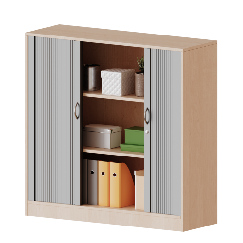 Produkt Bild Schrank mit Rollo, 3 Ordnerh&ouml;hen - Serie evo180 