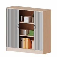 Produktbild Schrank mit Rollo, 3 Ordnerh&ouml;hen - Serie evo180 