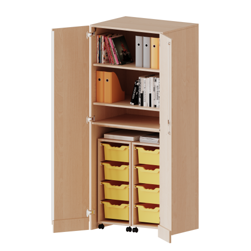 Produkt Bild Garagenschrank ohne Sockel, 5 Ordnerh&ouml;hen - Serie evo180 T806G25G25R