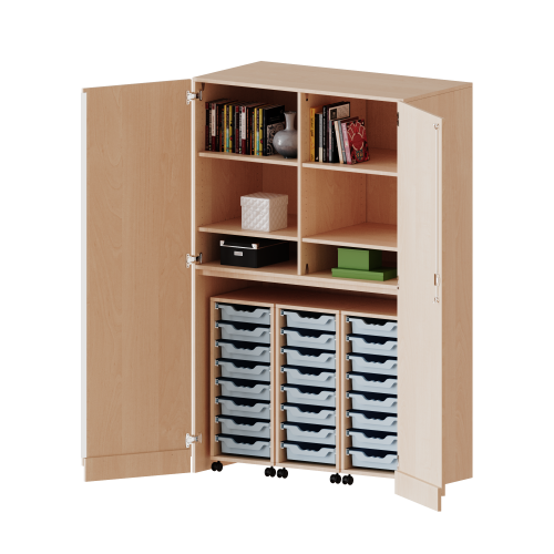 Produkt Bild Garagenschrank ohne Sockel, 5 Ordnerh&ouml;hen - Serie evo180 T1206G25K25R