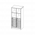 Produkt Bild ErgoTray Regal, zweireihig, 4 Ordnerh&ouml;hen - evo180 Serie E7052K2R