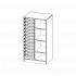 Produkt Bild ErgoTray Regal, zweireihig, 3,5 Ordnerh&ouml;hen - evo180 Serie E70535KR