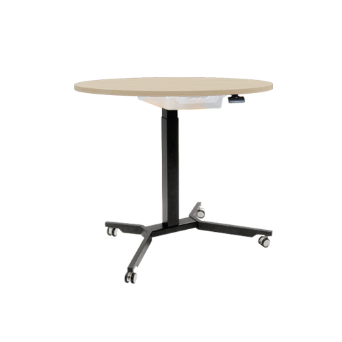 Produkt Bild Sitz- / Stehtisch fahrbar mit Schublade und Melaminplatte THF8080R-S