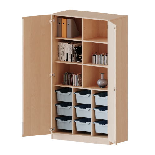 Produkt Bild ErgoTray Schrank, dreireihig, 5 Ordnerh&ouml;hen - evo180 Serie E1055T2G3RM
