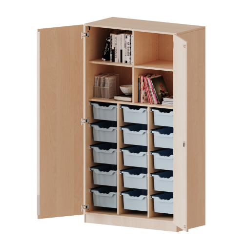 Produkt Bild ErgoTray Schrank, dreireihig, 5 Ordnerh&ouml;hen - evo180 Serie E1055T3G2RM