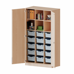 Produktbild ErgoTray Schrank, dreireihig, 5 Ordnerh&ouml;hen - evo180 Serie E1055T3G2RMM