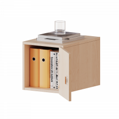 Produktbild Aufsatzschrank f&uuml;r ErgoTray Serie, 1 Ordnerh&ouml;he - Serie evo180 E3651ATRE