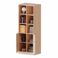 Produktbild ErgoTray Kombi-Schrank, zweireihig, 5 Ordnerh&ouml;hen - evo180 Serie E7052T3RM