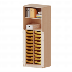 Produktbild ErgoTray Kombi-Schrank, zweireihig, 5 Ordnerh&ouml;hen - evo180 Serie E7053TK2R