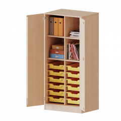 Produktbild ErgoTray Schrank, zweireihig, 4 Ordnerh&ouml;hen - evo180 Serie E7054T2K2RM