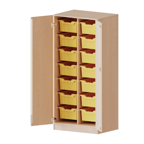 Produkt Bild ErgoTray Schrank, zweireihig, 4 Ordnerh&ouml;hen - evo180 Serie E7054TG