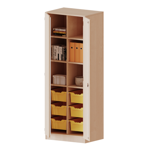 Produkt Bild ErgoTray Schrank, zweireihig, 5 Ordnerh&ouml;hen - evo180 Serie E7055T2G3RM