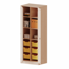 Produktbild ErgoTray Schrank, zweireihig, 5 Ordnerh&ouml;hen - evo180 Serie E7055T2G3RM