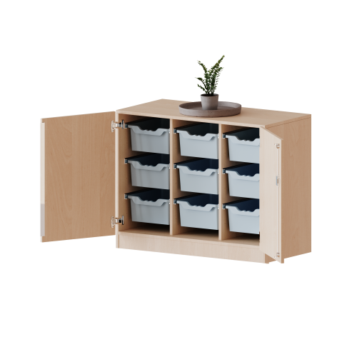 Produkt Bild ErgoTray Schrank, dreireihig, 2 Ordnerh&ouml;hen - evo180 Serie 