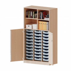 Produktbild ErgoTray Kombi-Schrank, dreireihig, 5 Ordnerh&ouml;hen - evo180 Serie E10553TK2RM