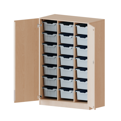 Produkt Bild ErgoTray Schrank, dreireihig, 4 Ordnerh&ouml;hen - evo180 Serie E10554TG