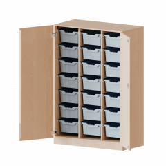 Produktbild ErgoTray Schrank, dreireihig, 4 Ordnerh&ouml;hen - evo180 Serie E10554TG