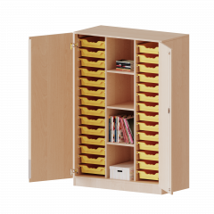 Produktbild ErgoTray Schrank, dreireihig, 4 Ordnerh&ouml;hen - evo180 Serie E10554TKRK