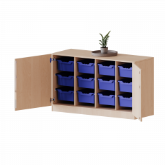 Produktbild ErgoTray Schrank, vierreihig, 2 Ordnerh&ouml;hen - evo180 Serie 