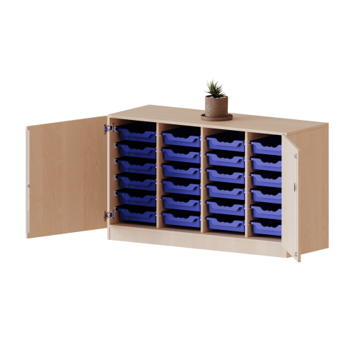 Produkt Bild ErgoTray Schrank, vierreihig, 2 Ordnerh&ouml;hen - evo180 Serie 