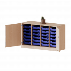 Produktbild ErgoTray Schrank, vierreihig, 2 Ordnerh&ouml;hen - evo180 Serie 