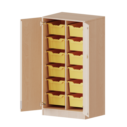 Produkt Bild ErgoTray Schrank, zweireihig, 3,5 Ordnerh&ouml;hen - evo180 Serie E70535TG