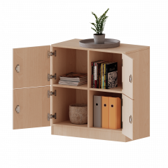 Produktbild Schlie&szlig;fachschrank, 2 Ordnerh&ouml;hen - Serie evo180 