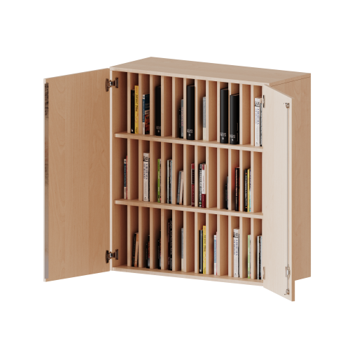 Produkt Bild Aufsatzschrank f&uuml;r Klassenb&uuml;cher, 3 Ordnerh&ouml;hen - Serie evo180 K10043AT3B