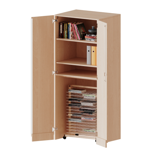 Produkt Bild Garagenschrank ohne Sockel, 5 Ordnerh&ouml;hen - Serie evo180 T806G25T25R