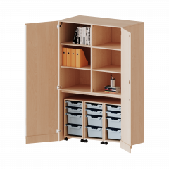 Produktbild Garagenschrank ohne Sockel, 5 Ordnerh&ouml;hen - Serie evo180 T1206G2GK3R