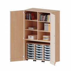 Produktbild Garagenschrank ohne Sockel, 5 Ordnerh&ouml;hen - Serie evo180 T1206G2K3R