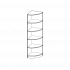 Produkt Bild Au&szlig;eneckregal, 5 Ordnerh&ouml;hen - Serie evo180 R5055AERE