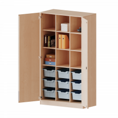 Produktbild ErgoTray Schrank, dreireihig, 5 Ordnerh&ouml;hen - evo180 Serie E1055T2G3RMM