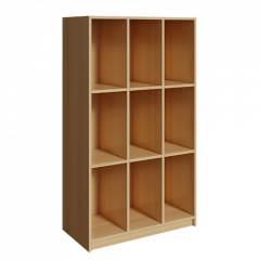 Produktbild Schultaschenregal mit 9 F&auml;chern KLR 9 3-3